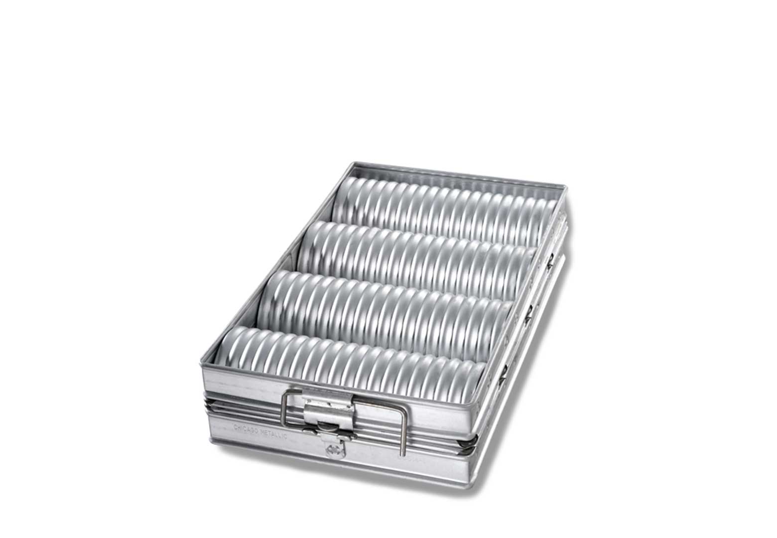 Crimped Round Bread 4-Pan Set