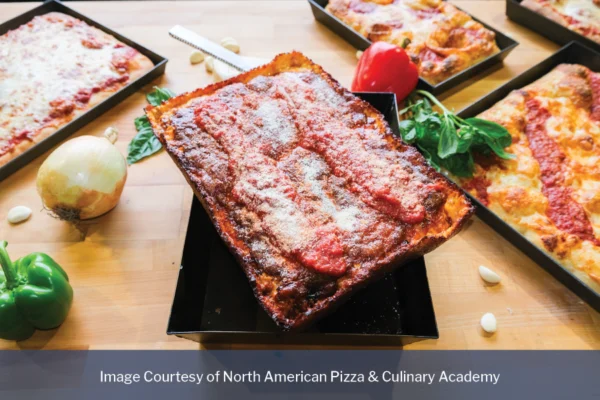 thumbnail image 2 of Authentic Detroit Style Pizza Pan - 10x8 Commercial Steel Deep Dish Pan 2 of 6
